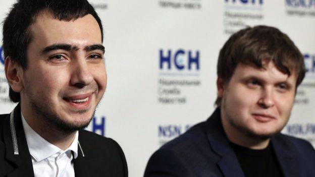 俄羅斯惡搞組合Vladimir "Vovan" Krasnov 及 Alexei "Lexus" Stolyarov。