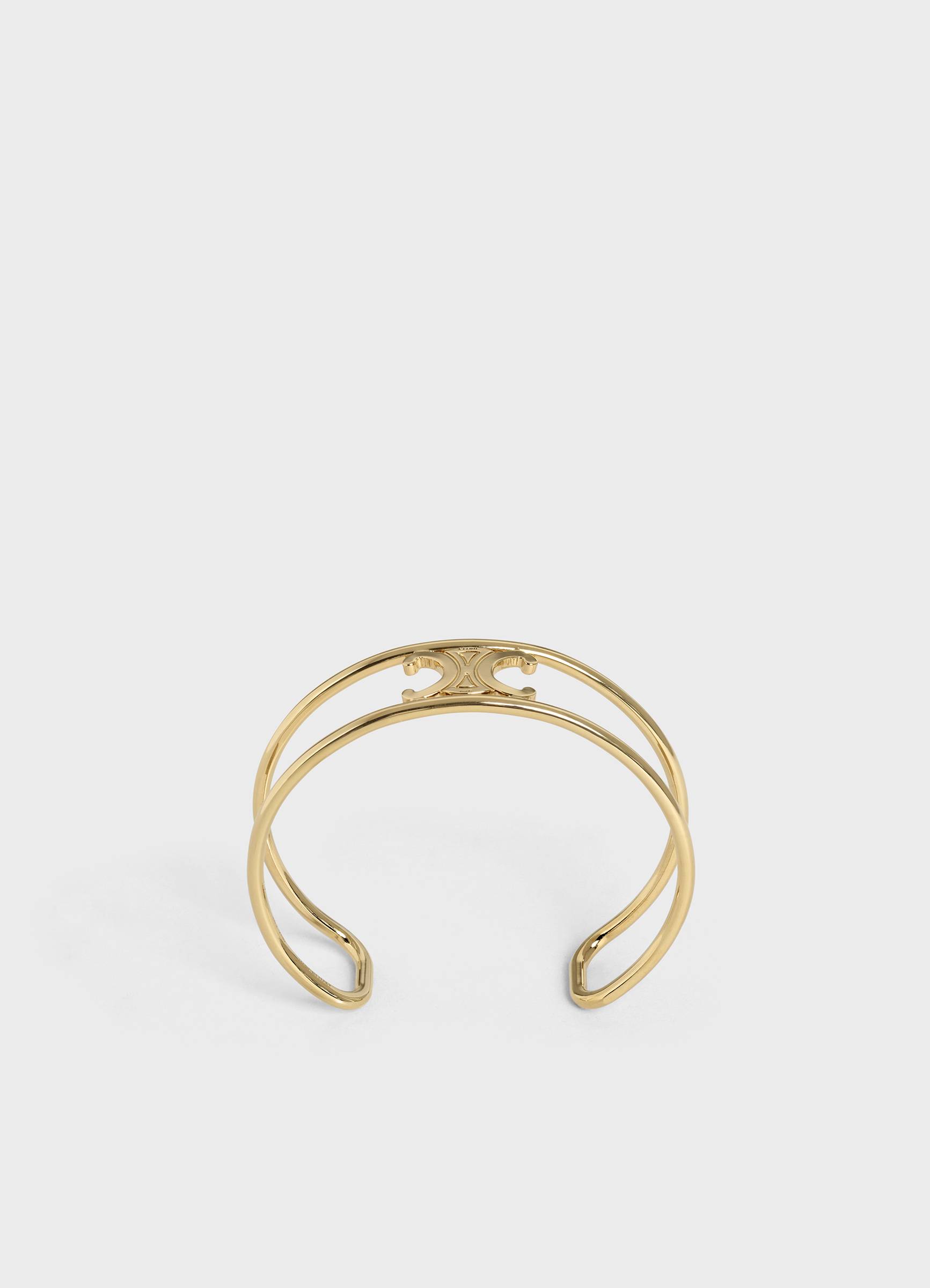MAILLON TRIOMPHE CUFF IN BRASS WITH GOLD FINISH $4,100