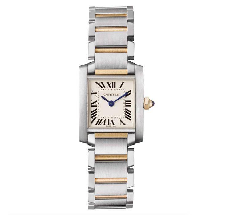 Cartier - Tank Francaise Small Gold Ladies Watch W51007Q4 Steel HK$43,100 