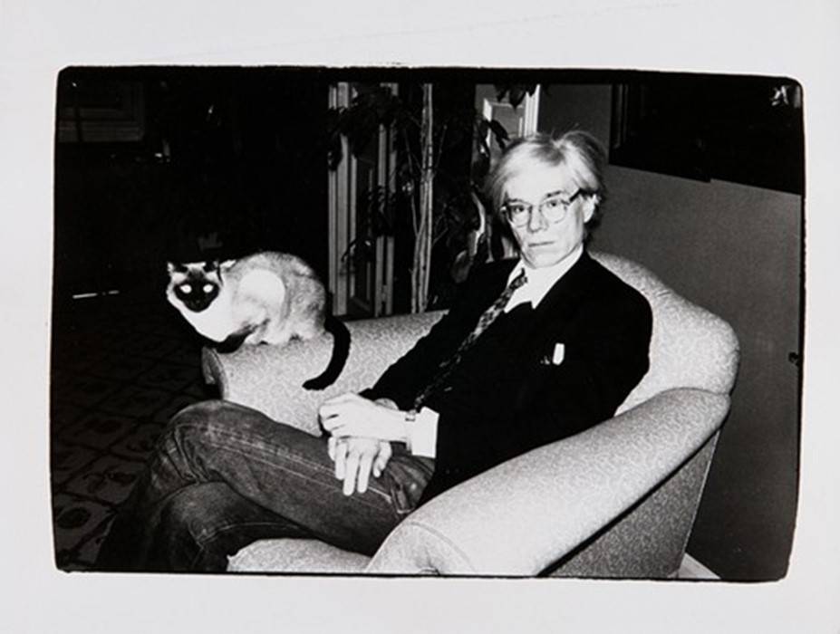 圖片來源 : Andy Warhol with CatPhotography by Andy Warhol