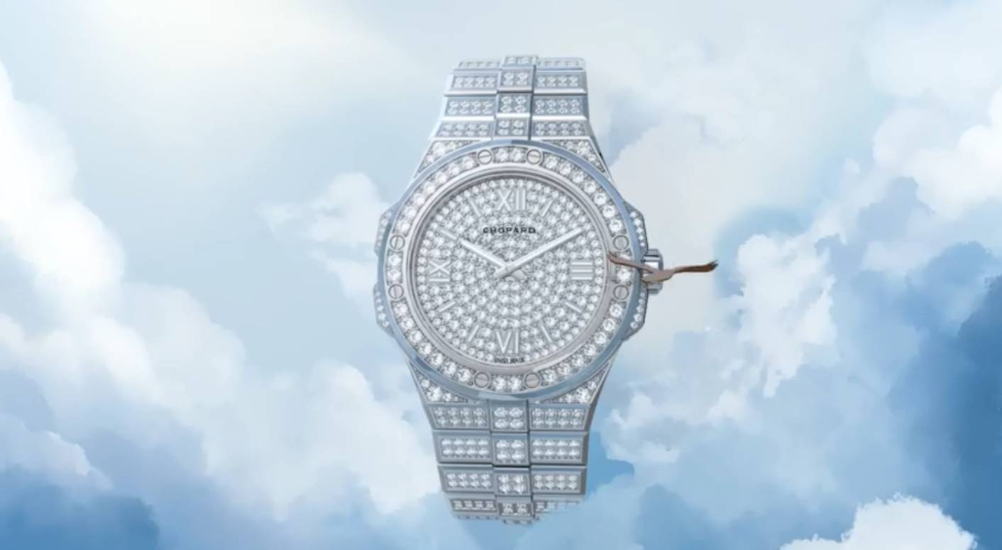 Alpine Eagle Frozen腕錶，符合倫理道德標準的18K白金，鑲嵌鑽石 HK$845,000