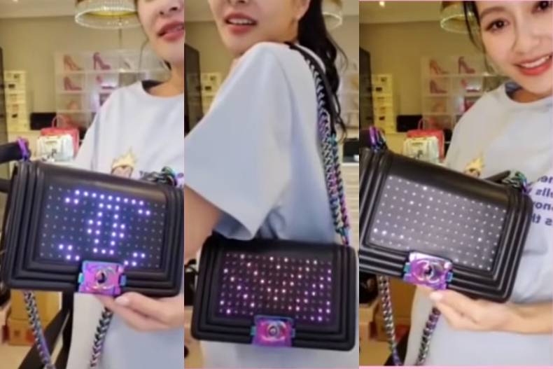 Chanel 12萬LED燈 手袋（圖片來源：Instagram@molly_chiang）