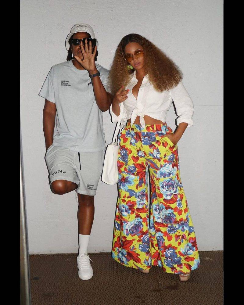 與丈夫 JAY-Z（圖片來源：IG ＠Beyoncé）