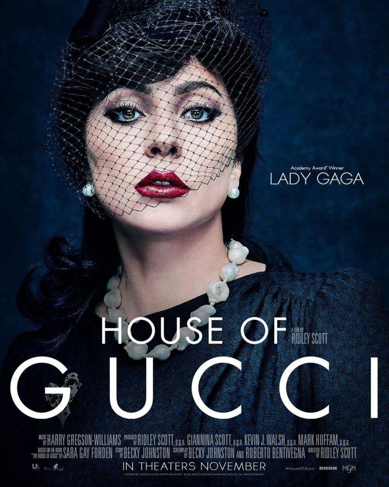 《House of Gucci》海報（圖片來源：＠houseofguccimovie）