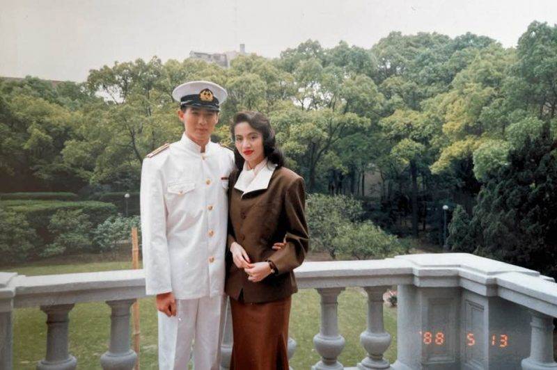 Michael Lau與 梅艷芳（圖片來源：FB David Tsui）