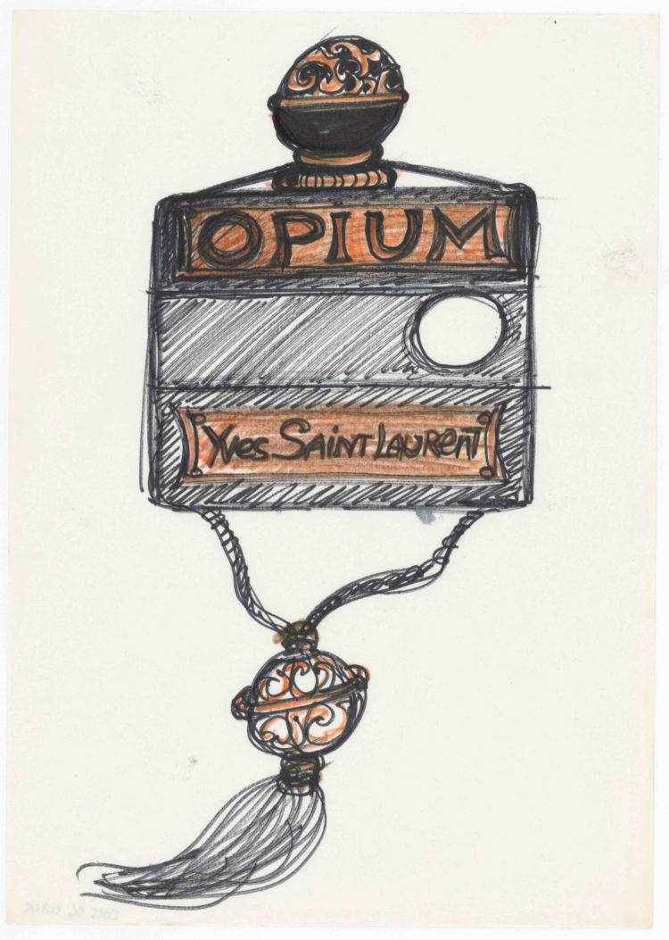 YSL Opium 香水（圖片來源：museeyslparis）