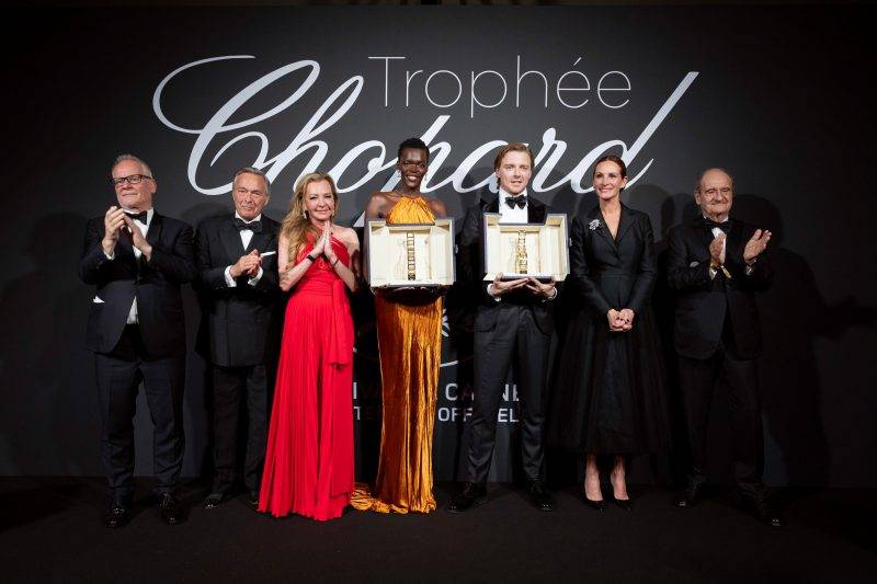 「蕭邦最具潛質演員獎」由希拉‧阿蒂姆（Sheila Atim）和傑克・洛登（Jack Lowden）獲得。（圖片來源：Chopard）