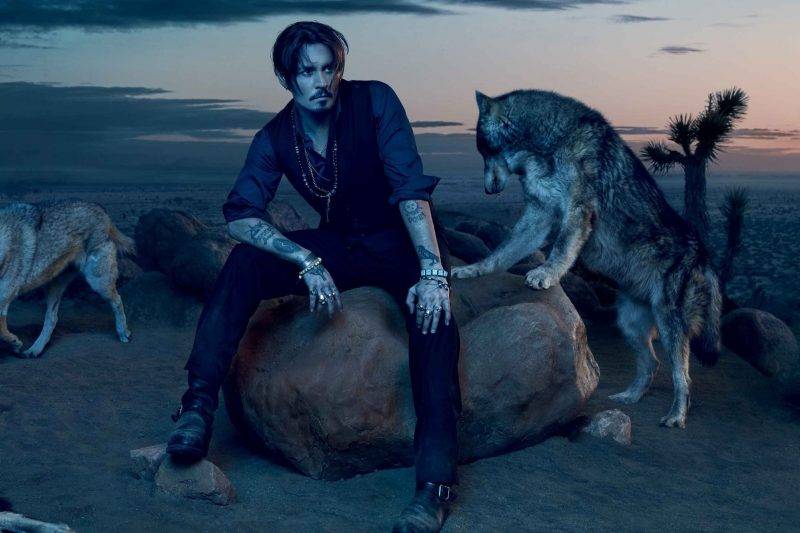 Johnny Depp 自2015起成為Dior 男士香水Sauvage的代言人（圖片來源：Dior）