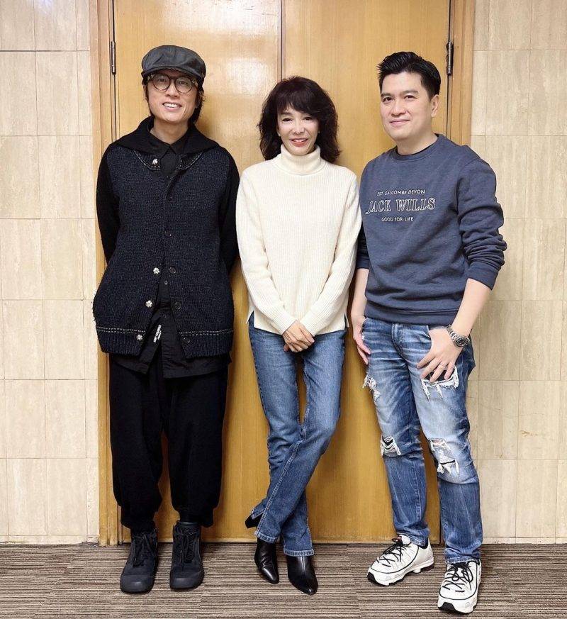 訪問《飯戲攻心》導演陳詠燊及演員黃子華。（圖片來源：@do_do_cheng / instagram）