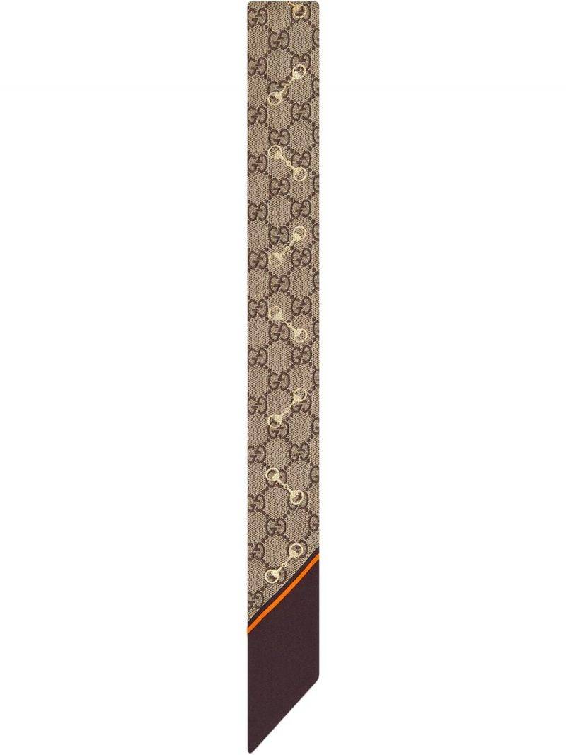Gucci GG Horsebeit silk neck tie HK$1,850（圖片來源：Farfetch）
