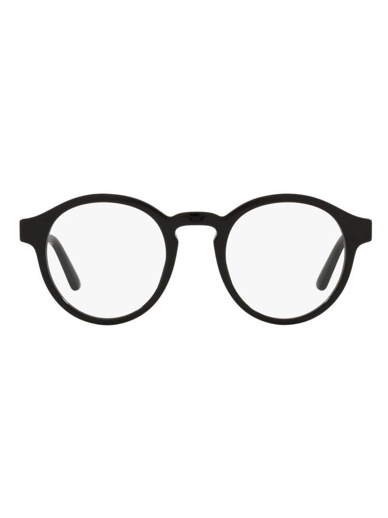 GIORGIO ARMANI 黑色梨形板材光學眼鏡 HK$2,300 (溥儀有售）（圖片來源：GIORGIO ARMANI ）
