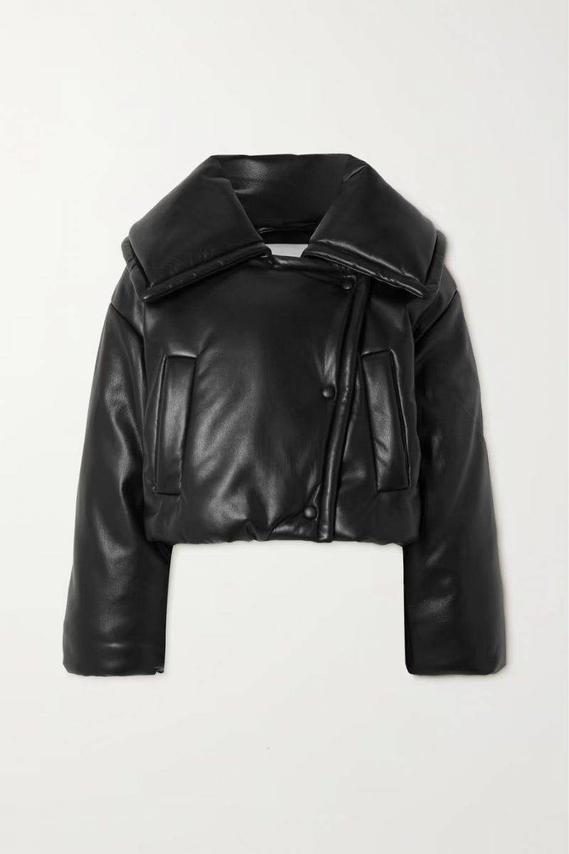 NANUSHKA Jamie padded vegan leather jacket HK$539（Net-A-Porter有售)（圖片來源：Net-A-Porter）