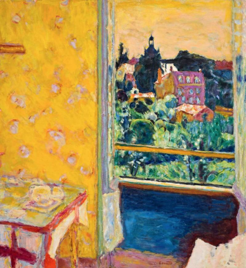 The open window, yellow wall.(1919).（圖片來源：Wildenstein & Co. Inc., New York）