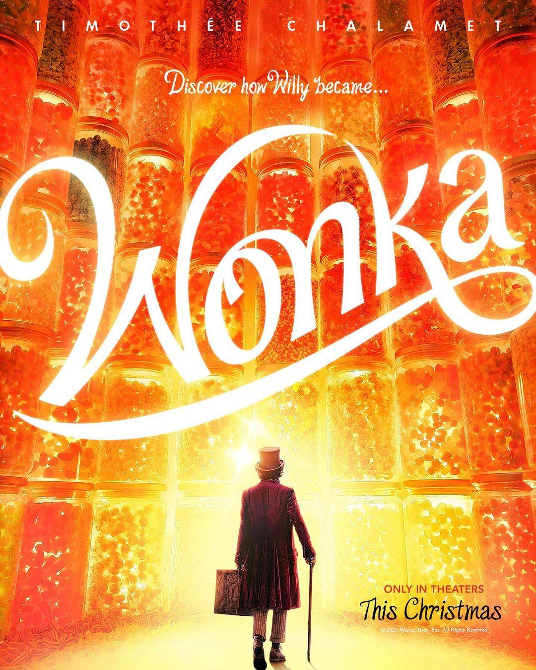 《朱古力獎門人》前傳《Wonka》將於 2023 年 12 月 7 日上映。（圖片來源：《Wonka》電影海報）