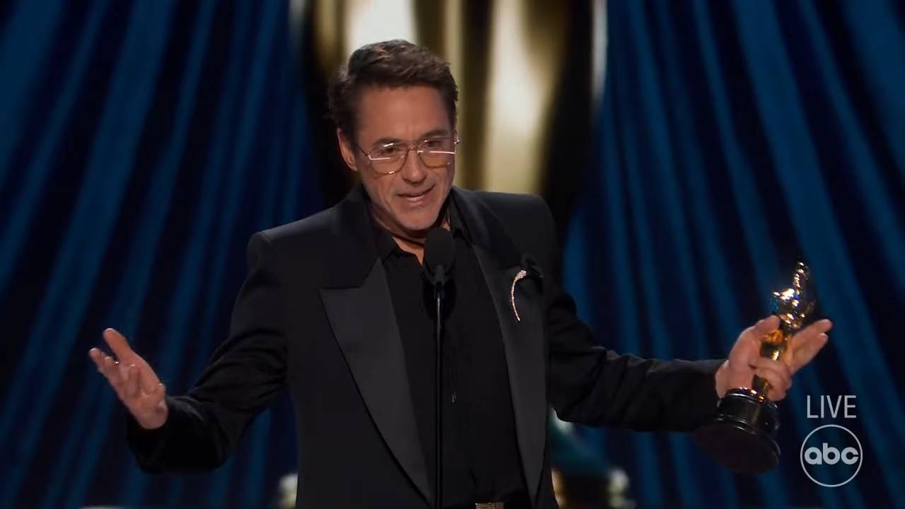 Robert Downey Jr.（圖片來源：《第96屆奧斯卡頒獎典禮》截圖）