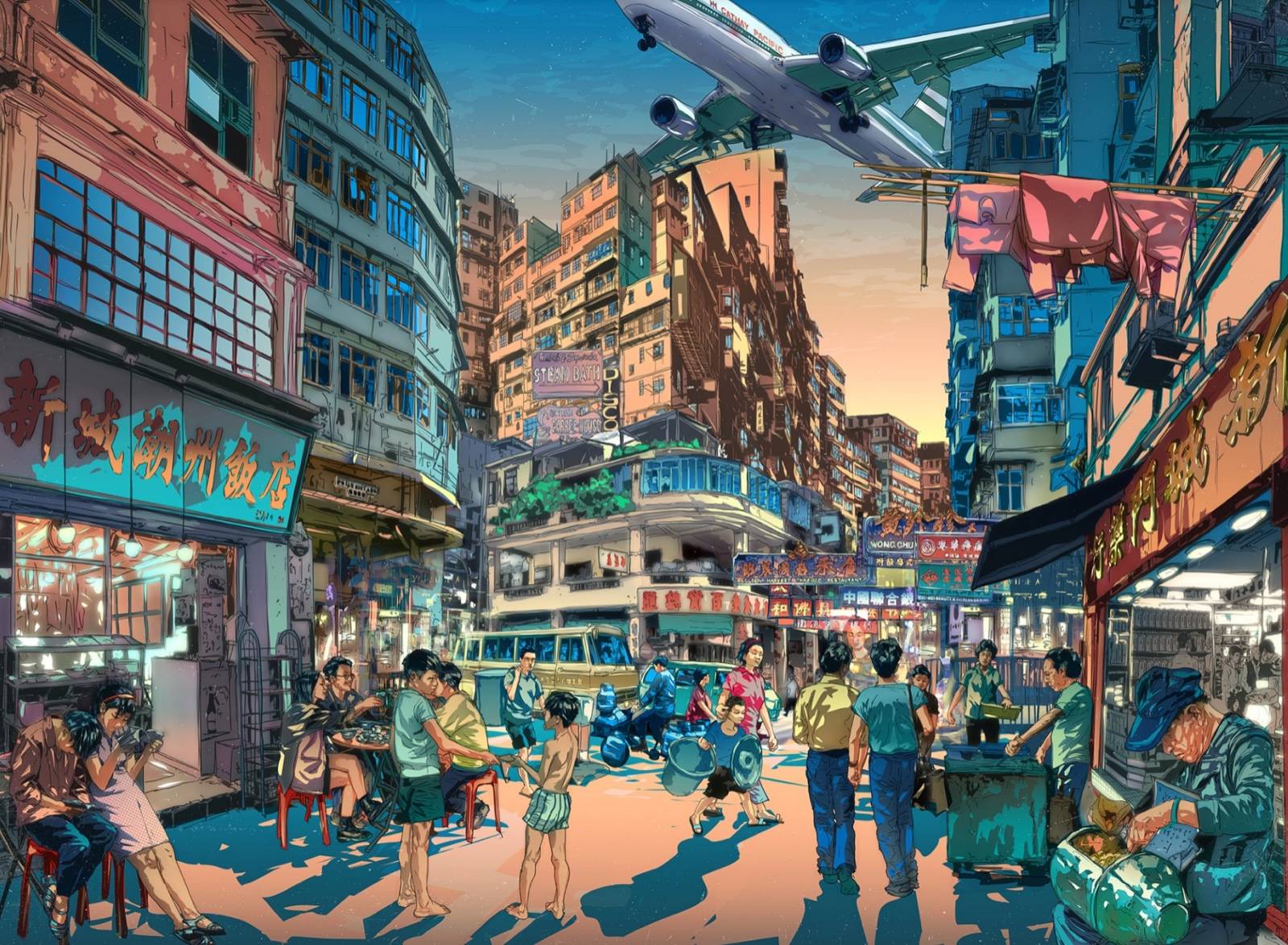 Johnathan Jay Lee, Kowloon City Technicolor, 2023, film mounted in Lightbox, 135x100x3cm（圖片來源：Affordable Art Fair）
