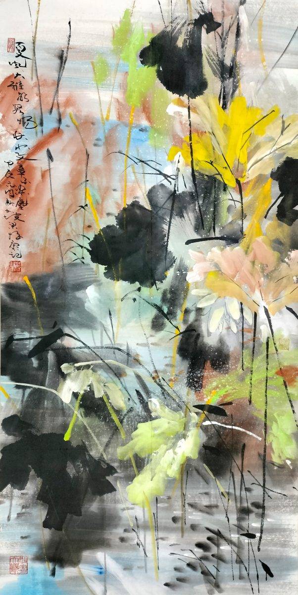 新加坡藝術家梁振康（圖片來源：《華萃盛放‧世界華人書畫藝術大展2025》）
